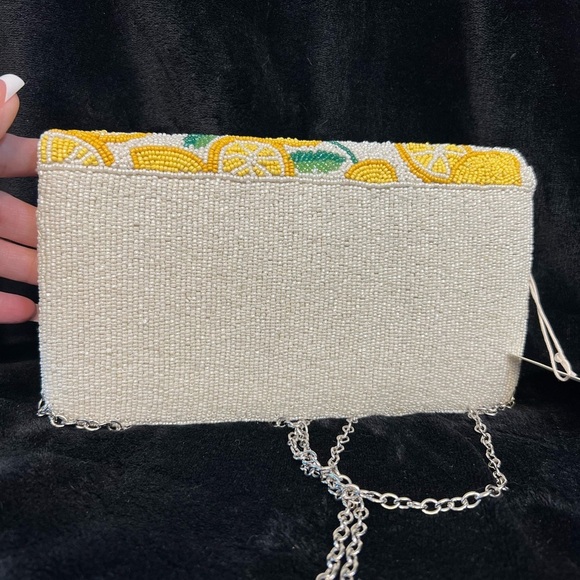 🍋SOL AND MER VIRAL LEMON BEADED CLUTCH🍋NWT - Picture 11 of 14